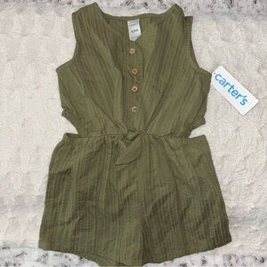 Carter's Green Jumpsuit with Elastic Waist